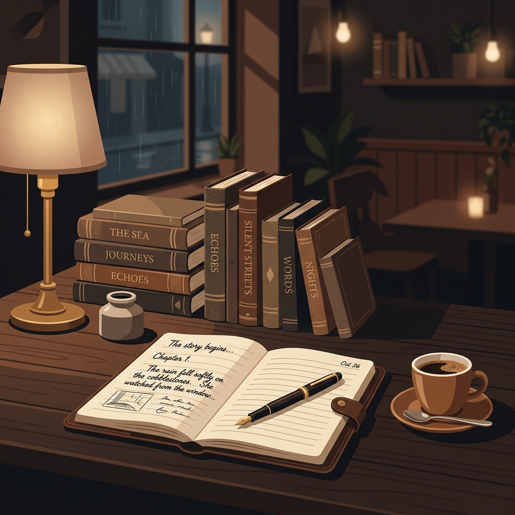 Writing Desk Illustration